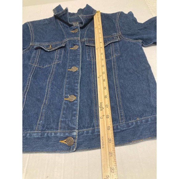 Abercrombie & Fitch Women’s Jean Jacket Size Small Dark Wash Denim - Picture 6 of 8